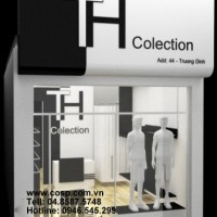 Thiết kế thi công cửa hàng thời trang nam TH